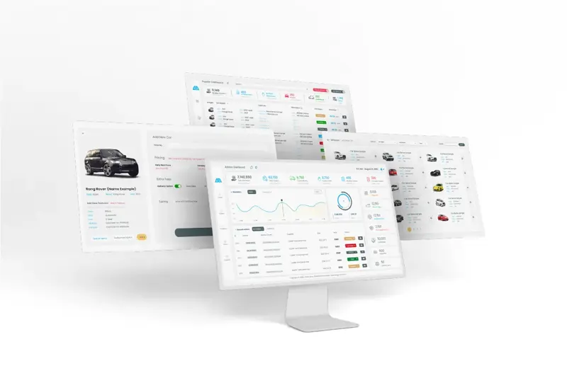 Three digital products — Apps & platforms UI/UX