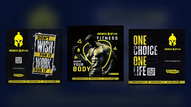 Rock Gym — Social media for a gym