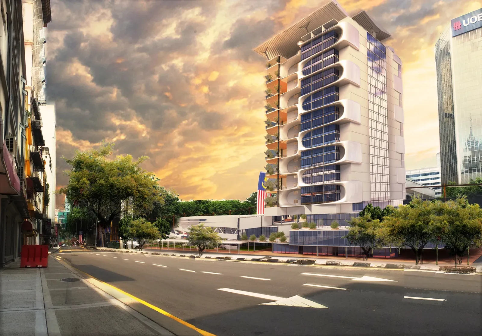 Mixed-use tower — Architectural concept
